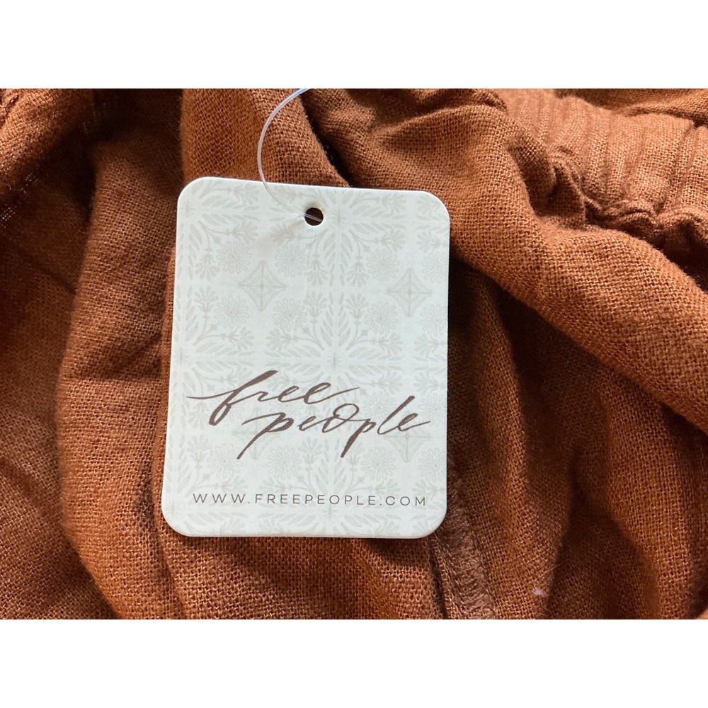 Free People Celina Culotte Wide Leg‎ Pants Sugar Almond Small New New With Tags - Picture 8 of 9